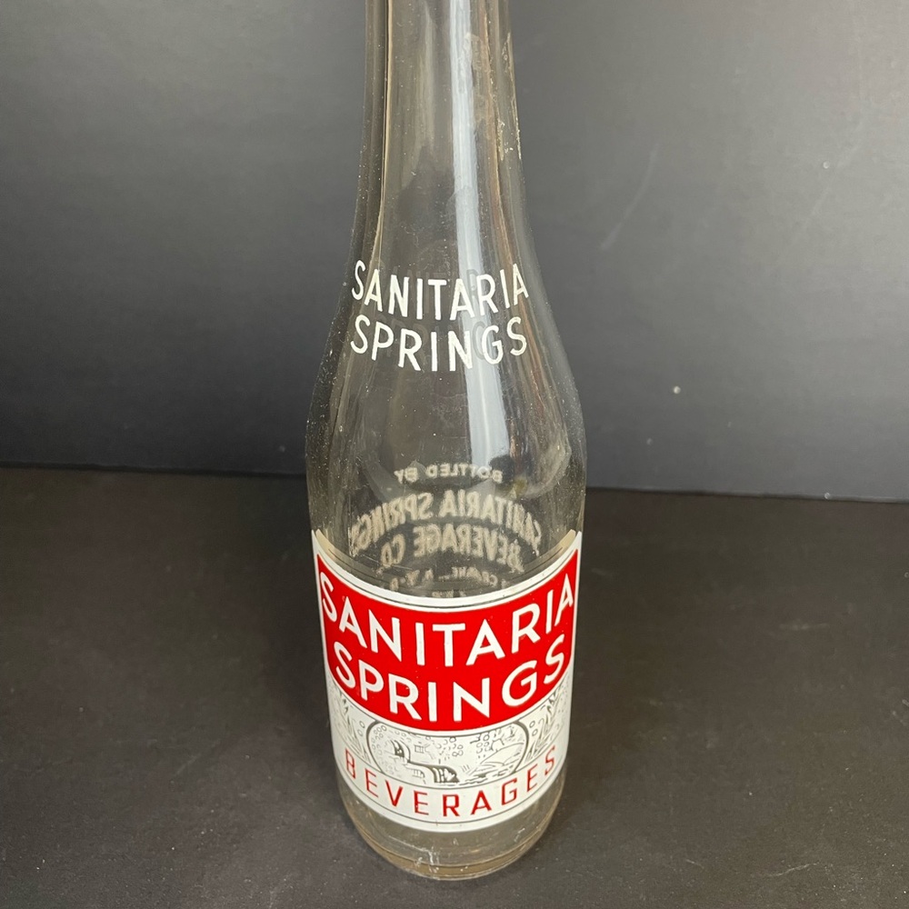 Vintage Sanitaria Springs Pop Bottle